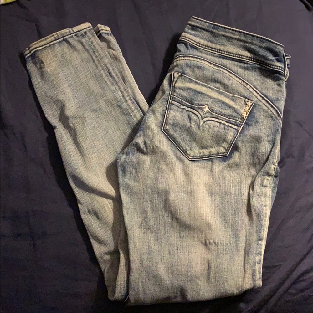 American rag light wash denim